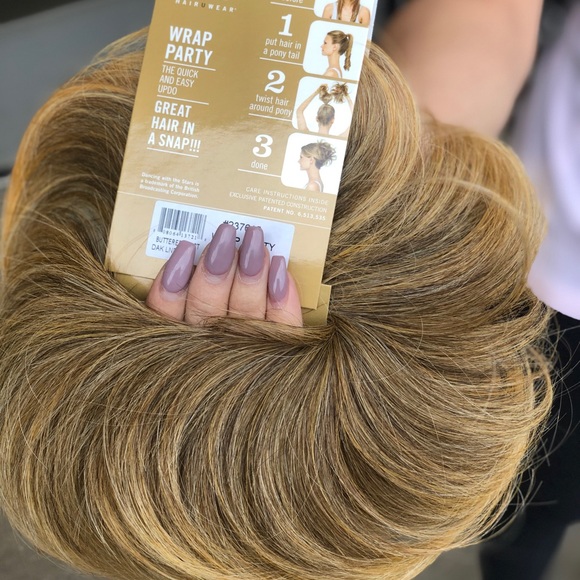 Hair piece wrap it scrunchie